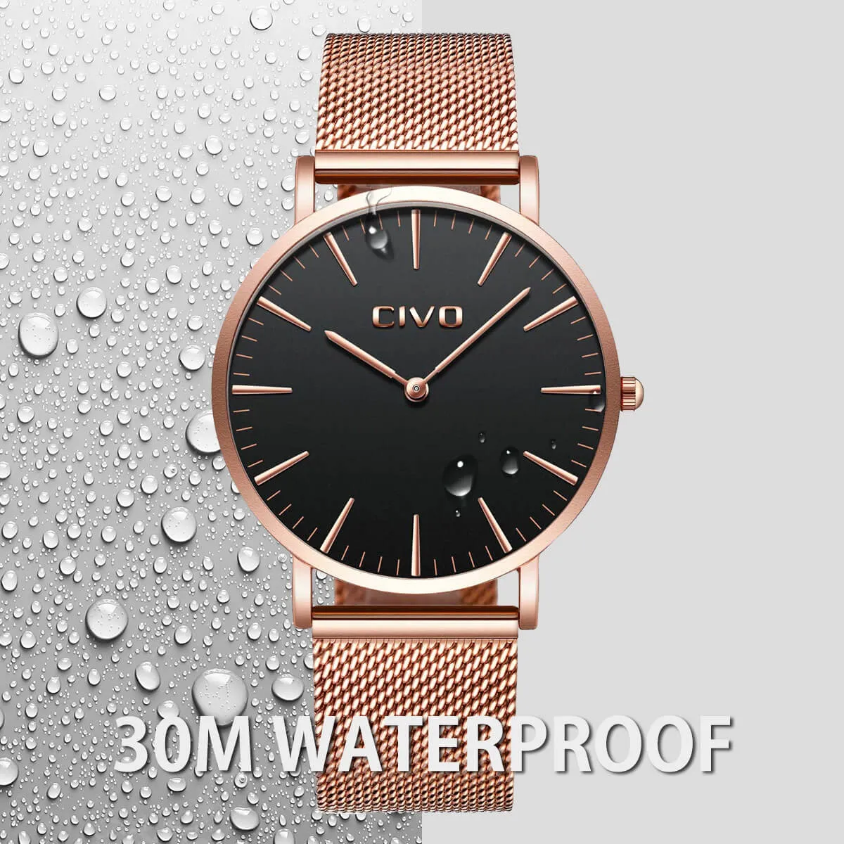 0054C | Quartz Men Watch | Mesh Band