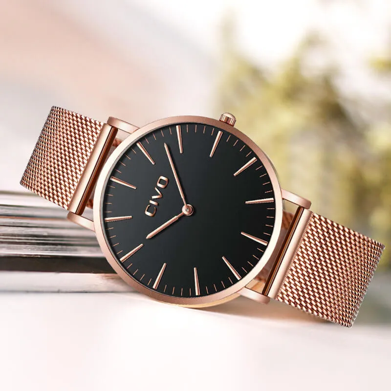 0054C | Quartz Men Watch | Mesh Band