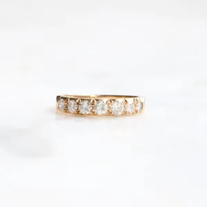 18CT GOLD VINTAGE .70CT DIAMOND ETERNITY RING ASC4724