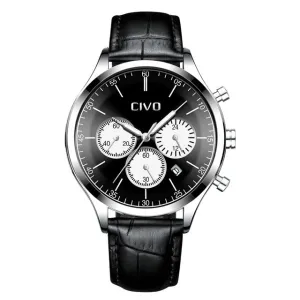 8016C | Quartz Men Watch | Leather Band