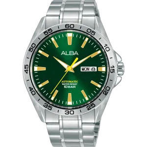 Alba Mechanical Sports Automatic Green Dial Mens Watch AL4303X