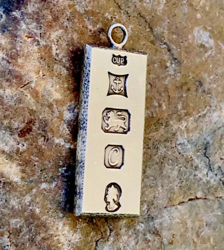 Antique Sterling Silver Hallmarked Cultural Artisan Pendant