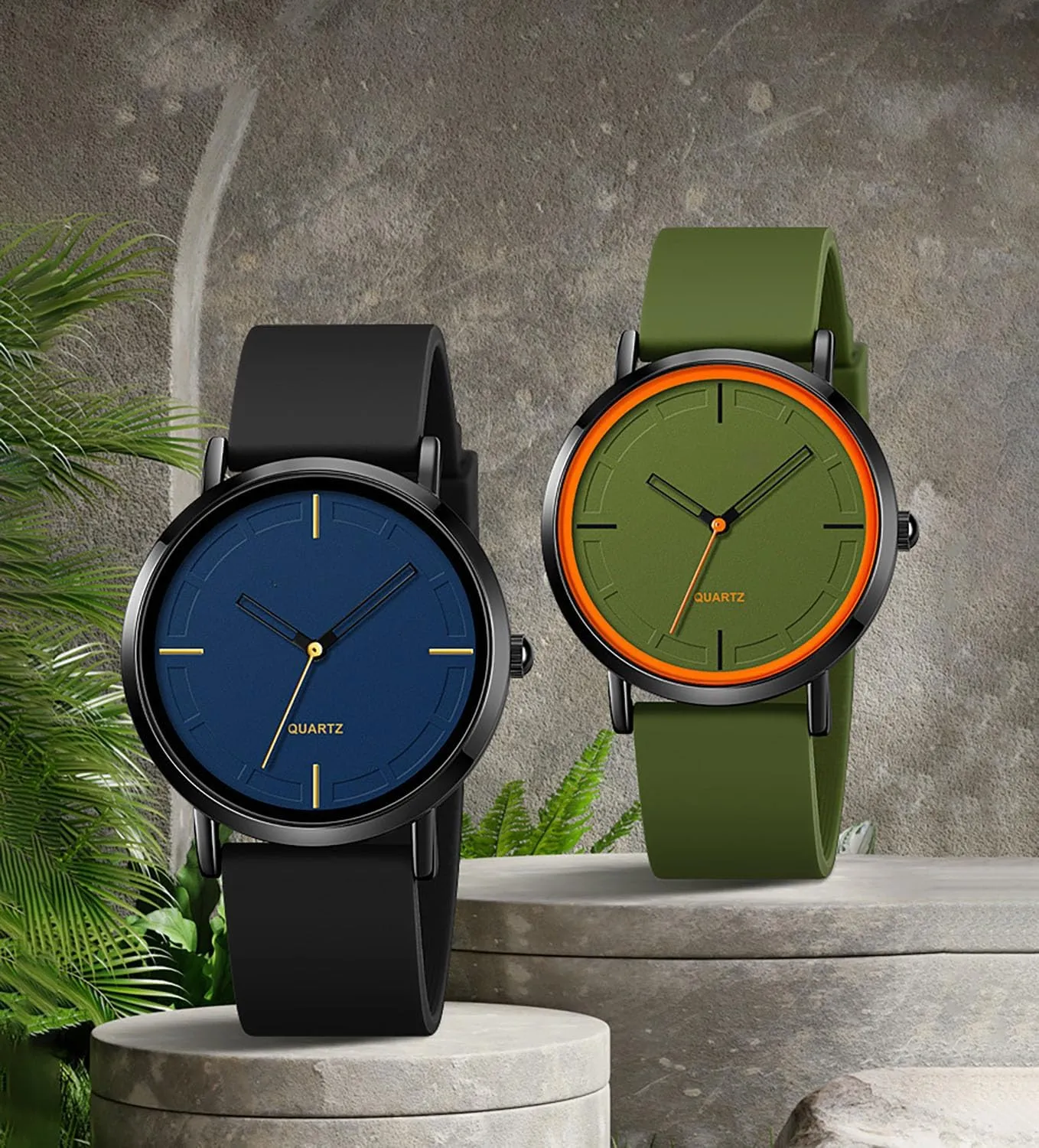 BESTKANG Fashion Simple Analog Quartz Wrist Watches Silicone Strap Waterproof Watch Women Watches Men Sports Watches