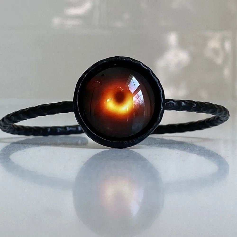 Black Hole Shadow Bangle Bracelet