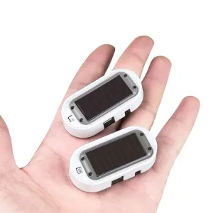 Car Solar Power Strobe Signal Security System Led Light Alarm Lamp Universal Flash Warning Fake Anti Theft Caution