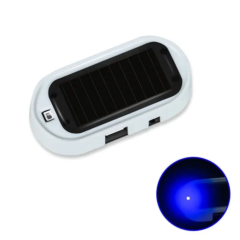 Car Solar Power Strobe Signal Security System Led Light Alarm Lamp Universal Flash Warning Fake Anti Theft Caution