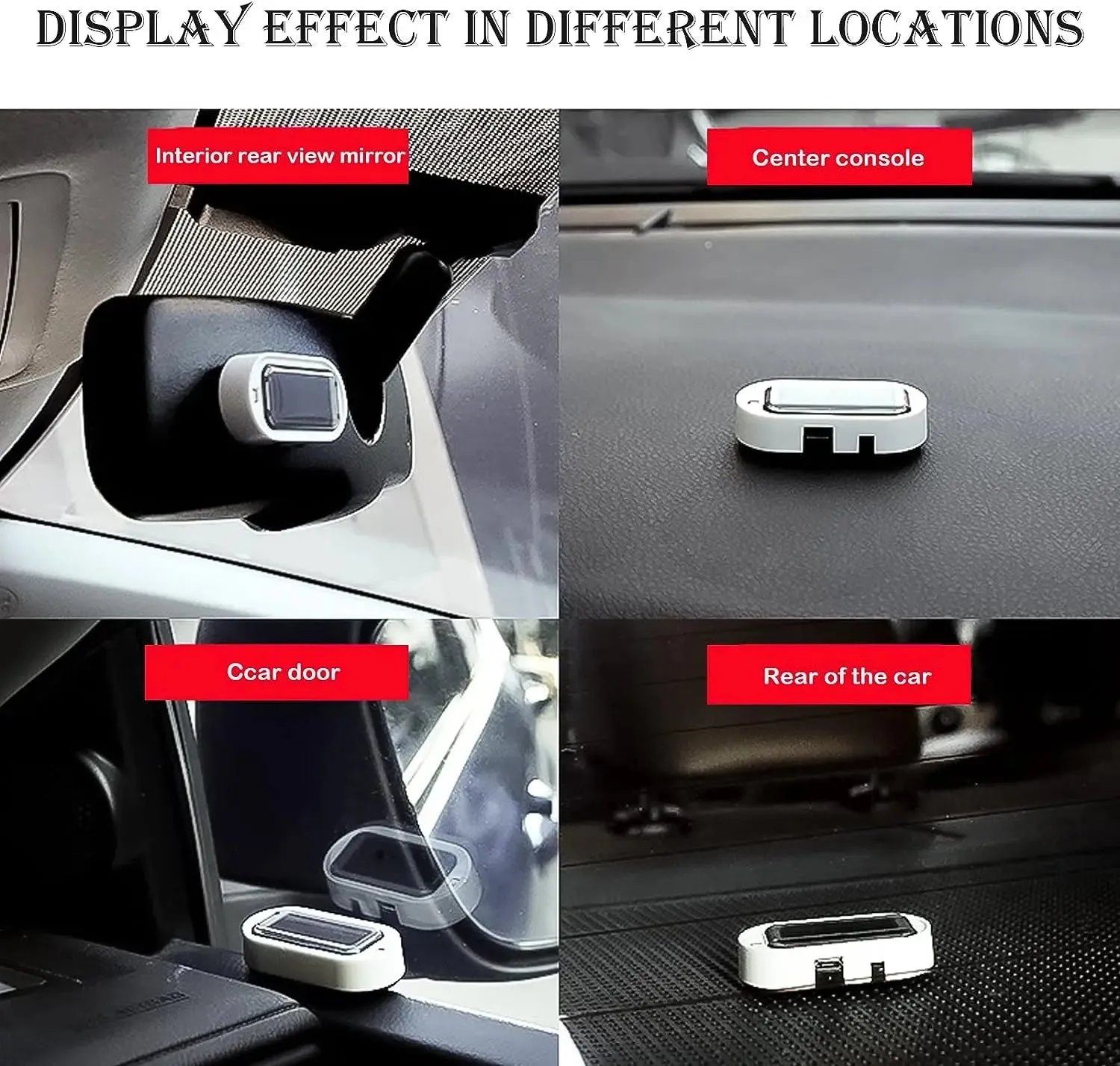 Car Solar Power Strobe Signal Security System Led Light Alarm Lamp Universal Flash Warning Fake Anti Theft Caution