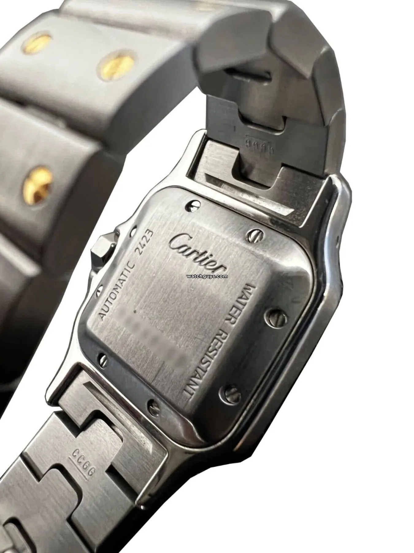Cartier Santos Galbee 2423 Steel & Yellow Gold