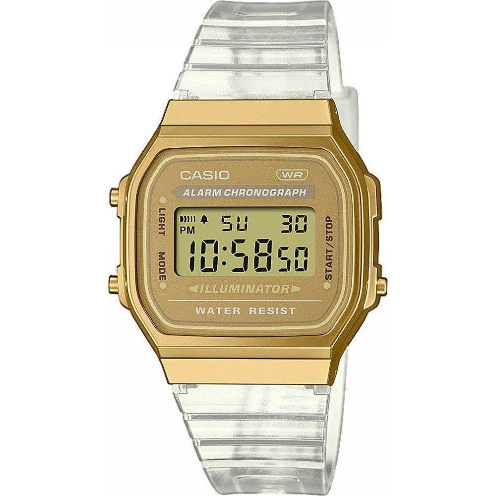 CASIO Mod. VINTAGE COLLECTION - TRANSPARENT BAND - Gold