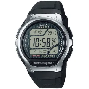 CASIO WAVE CEPTOR - WORLD TIME, RADIO CONTROLLED, Radio signal receiver (EU, USA, Japan) • Stop function • Alarm • Multi-language