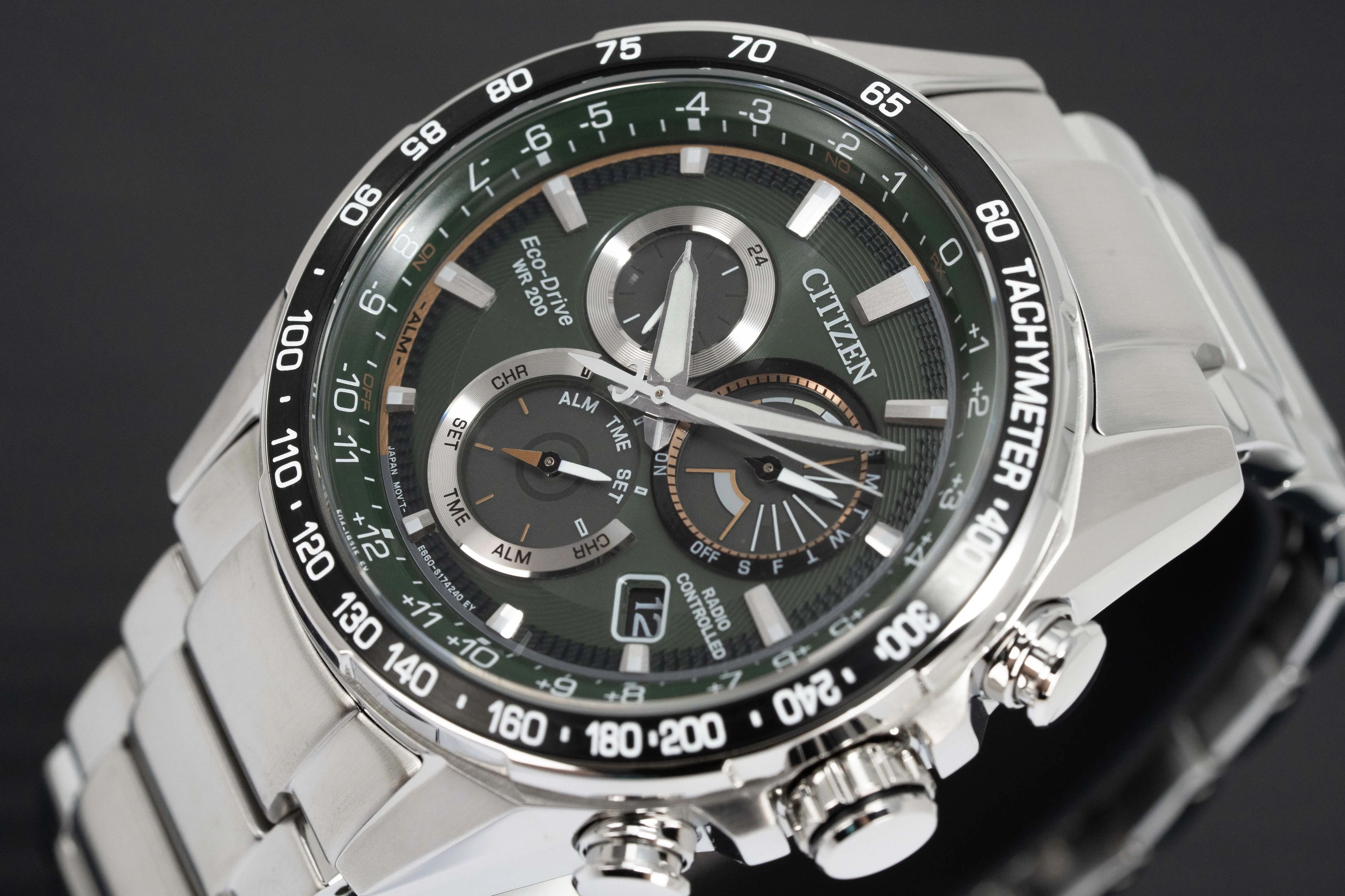 Citizen Eco-Drive Radio Controlled Green Men's Watch CB5914-89X