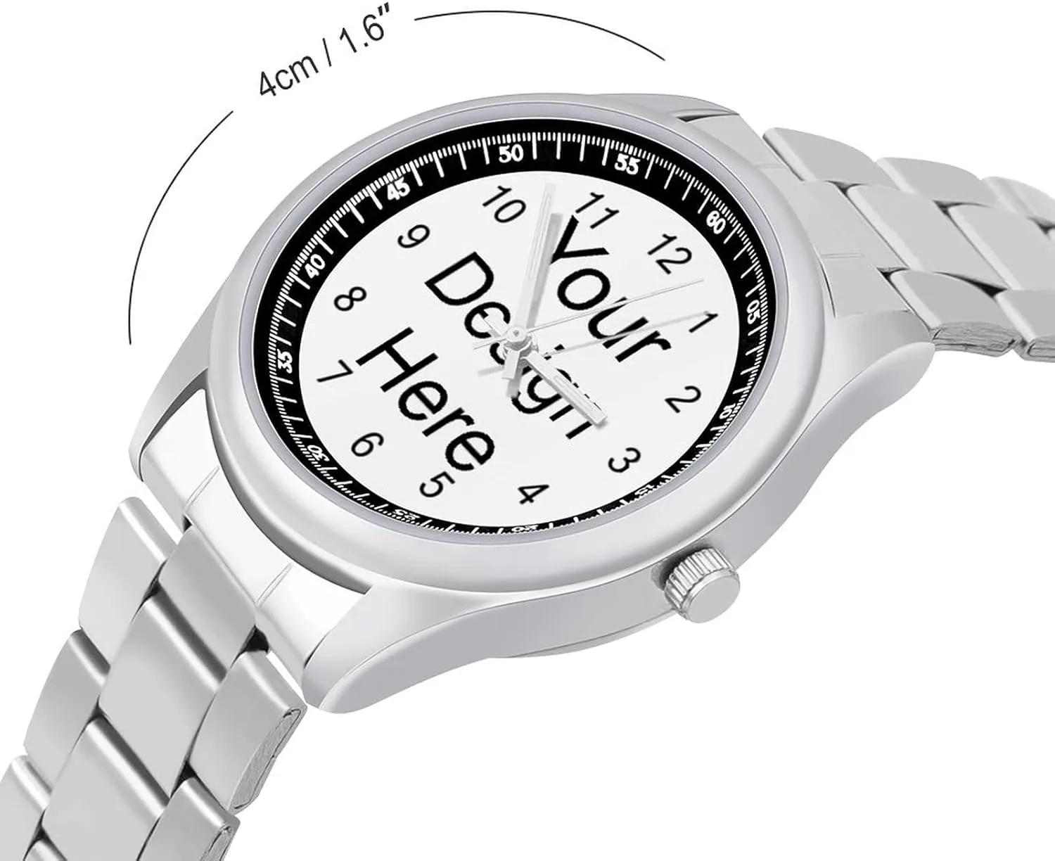 Custom Photo Watch - Personalized Watches with Your Own Picture/Text - For Men & Women
