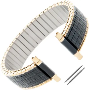 Gilden Gents Custom Length Expansion 16-20mm Vintage Romunda Stainless Steel Watch Band 564