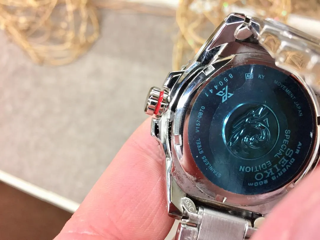 Men's Seiko Solar Divers Watch P.A.D.I Approved SNE435