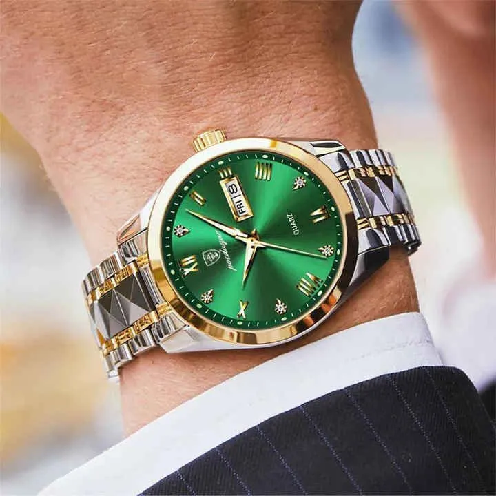 POEDAGAR أعلى العلامة التجارية الفاخرة ساعة . POEDAGAR Top Brand Luxury Men's Watch 30m