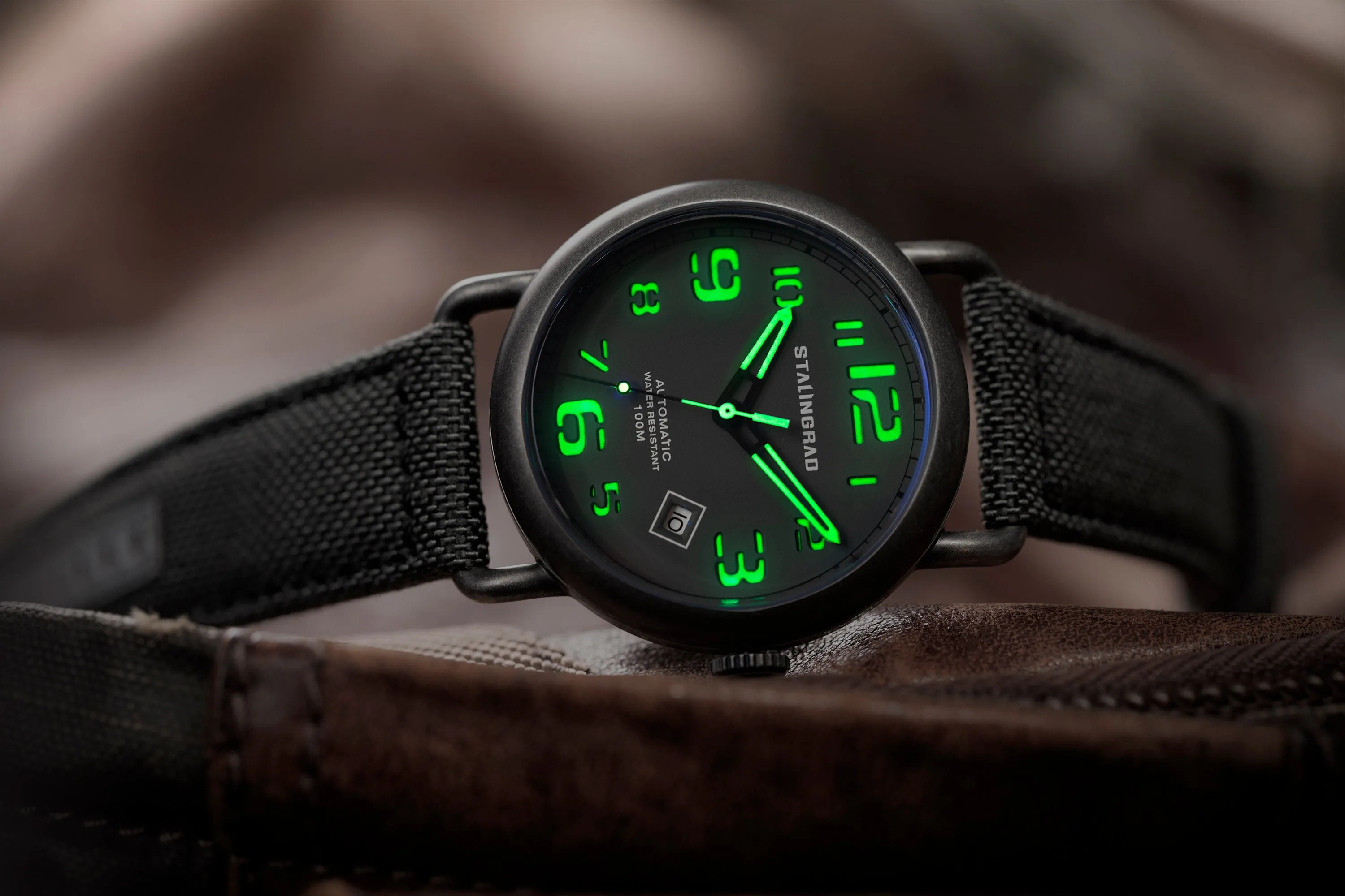 Rodim. Grey Sandwich Dial. Grey Cordura Strap. SG-2800-01