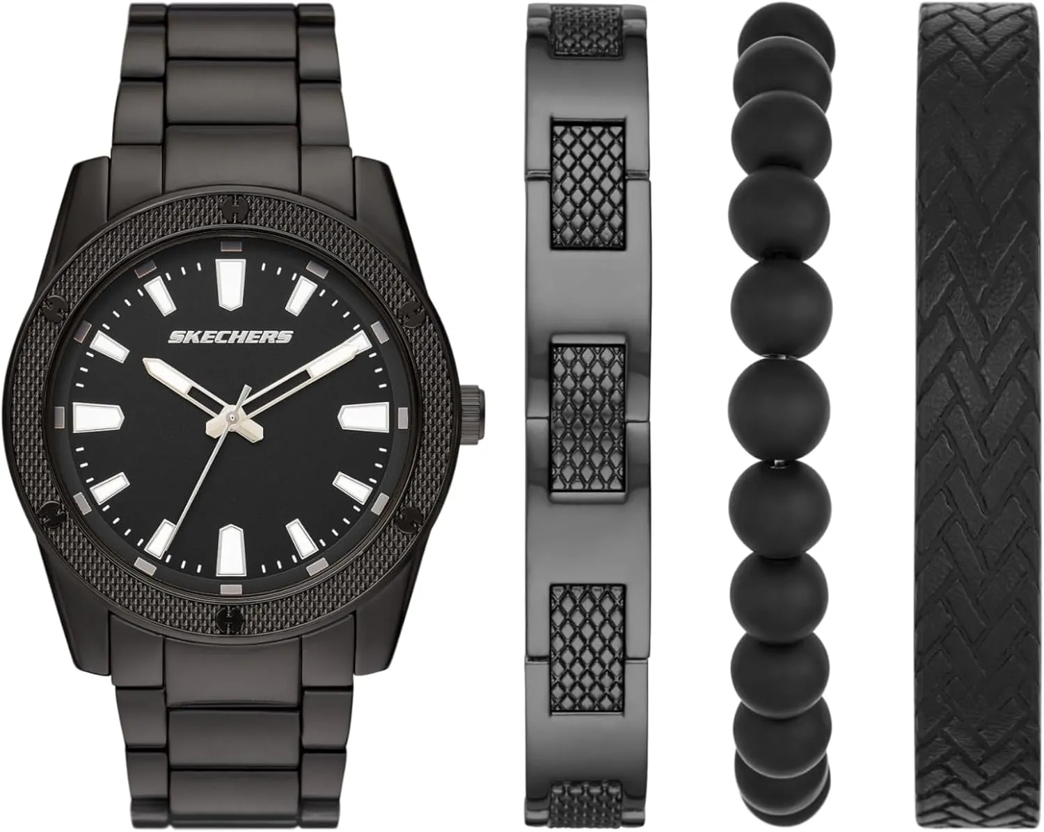 Skechers Men's Watch and Stackable Bracelet or Interchangeable Band Gift Set