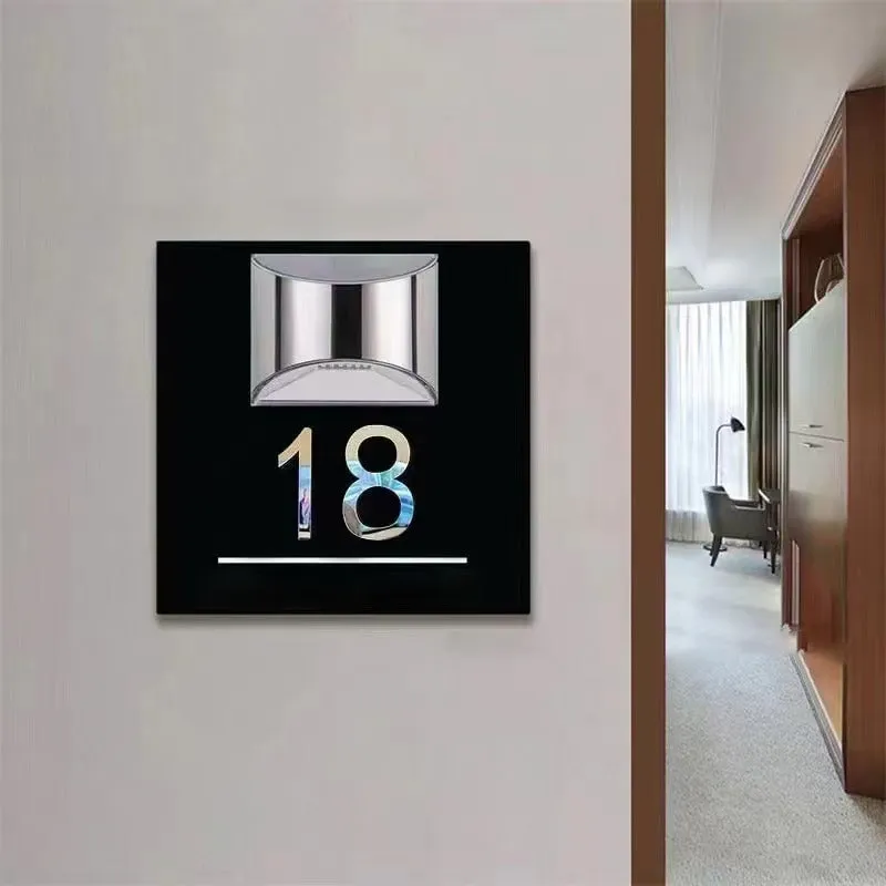 Solar-Powered Address Number Sign