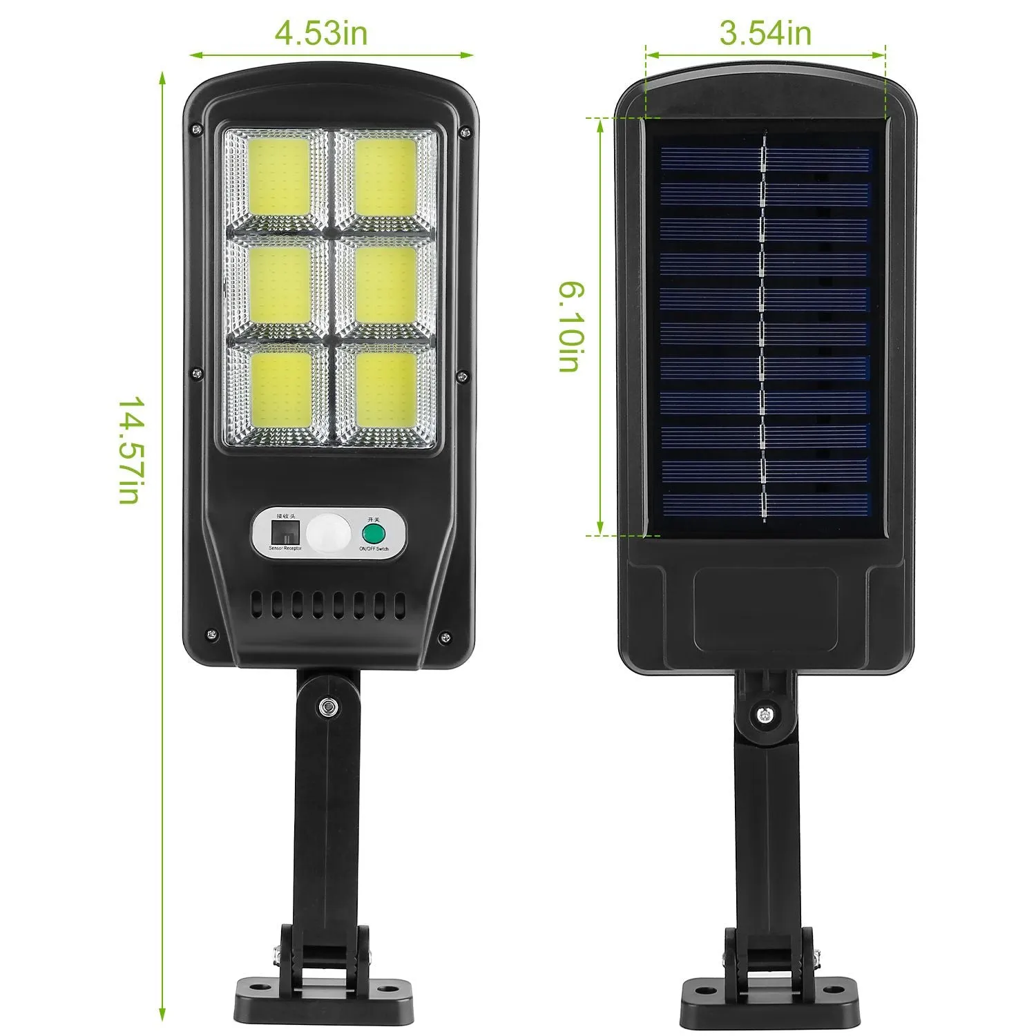 Solar Powered Wall Lights Outdoor 100LED Beads Motion Sensor Lamp IP65 Waterproof 3 Modes Sensor Light