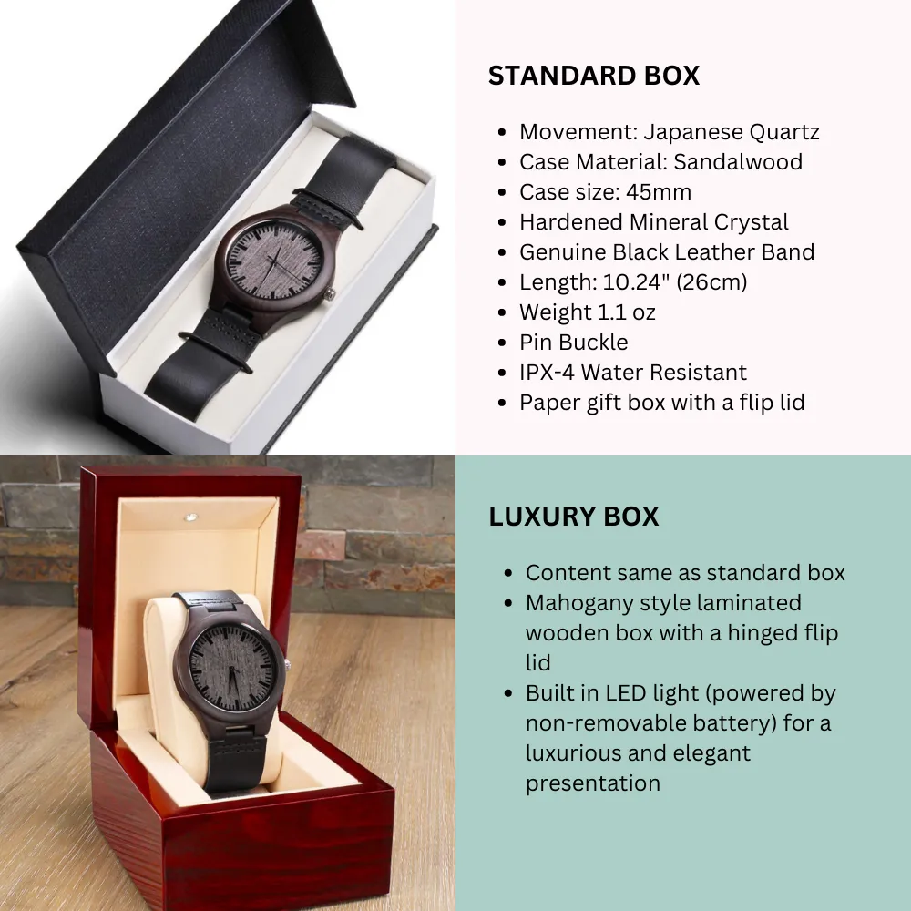 Stay Safe, I Need You Here With Me, Gift for FireFighter Dad, Father's Day Gift Engraved Wooden Watch